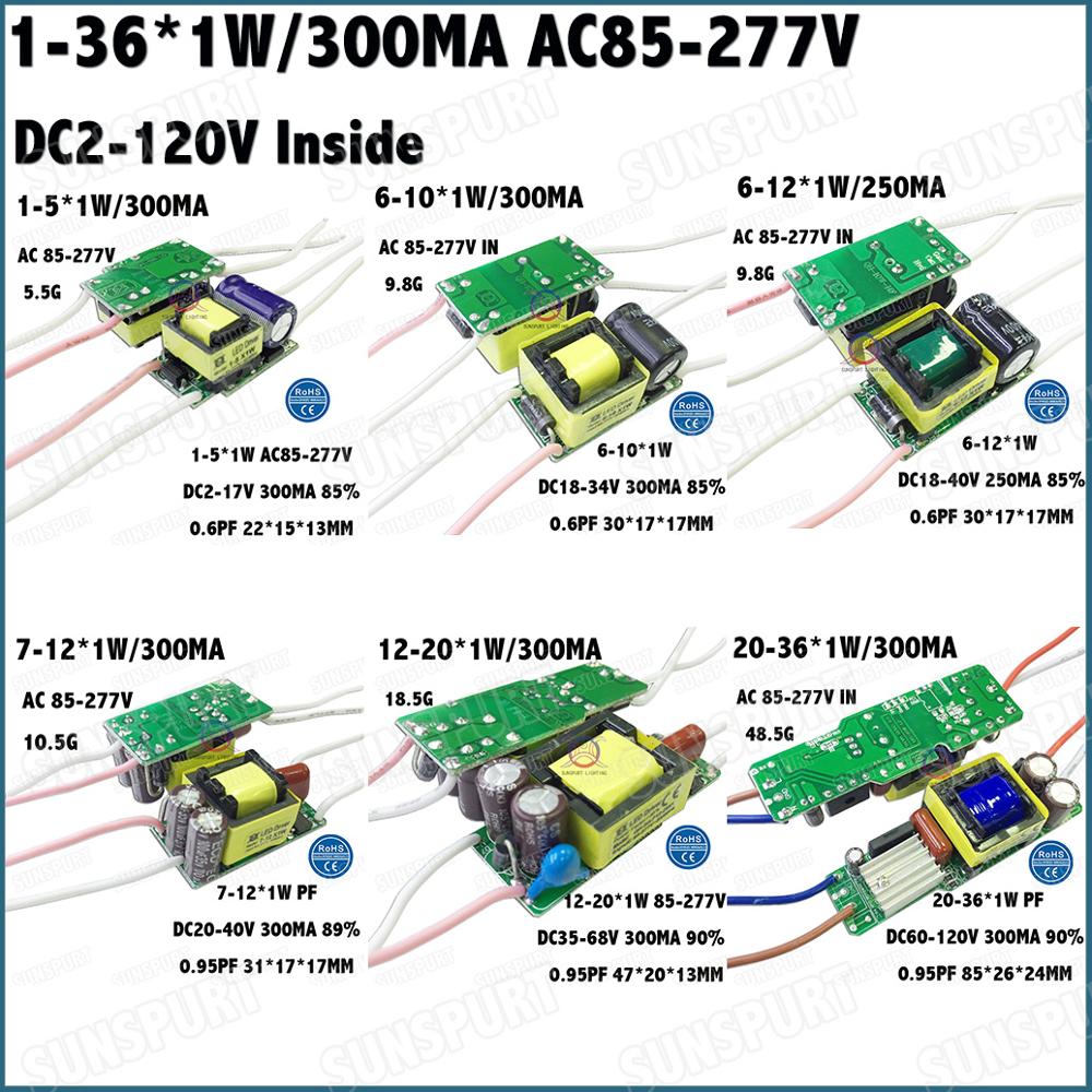  PFC AC85-277V LED ̹, 1-36W, 1-5x1W, 6-10x1..